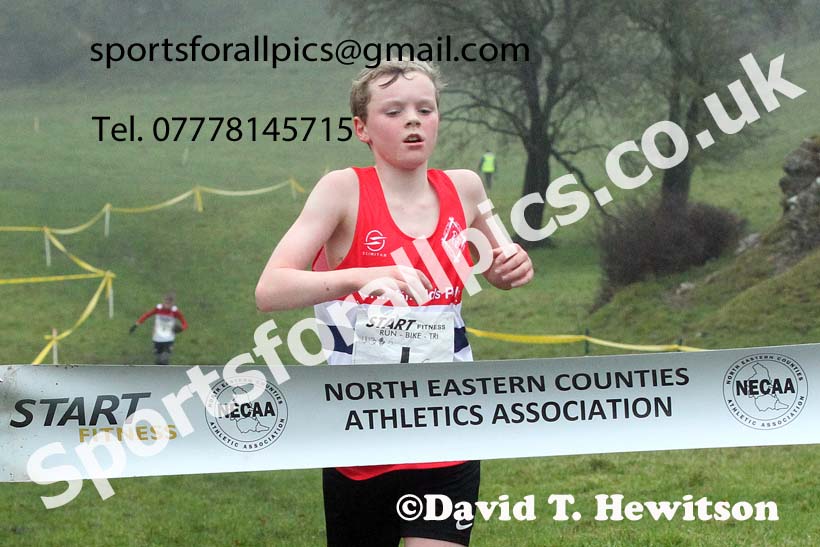 Boys under-13s, NECAA Junior Cross Country Relays, Thornley Farm, Peterlee, Saturday, December 12th. Photo: David T. Hewitson/Sports for All Pics